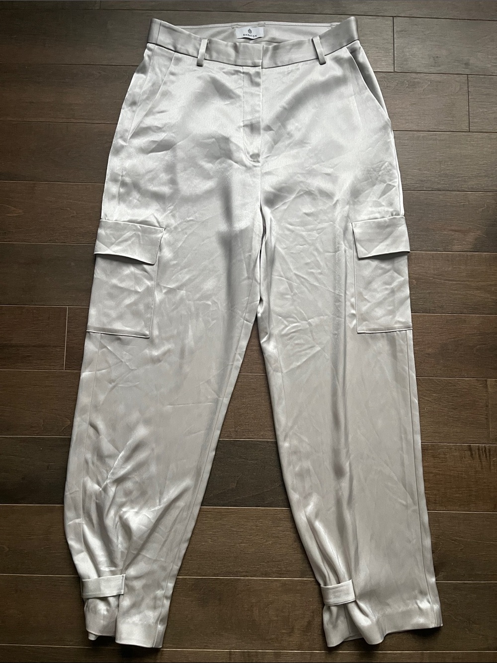Aritzia Babaton Refined Satin Cargo Pant - Picture 9 of 12